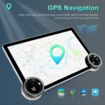 11.8 Inch 4+64G Dual Knob Player Android Large Screen Navigation Wireless CarPlay Reversing Image - Image 8