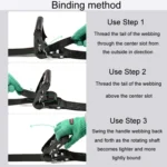 Motorcycle Ratchet Tensioner Cargo Bundling And Luggage Fixing Straps - Image 6