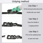 Motorcycle Ratchet Tensioner Cargo Bundling And Luggage Fixing Straps - Image 7