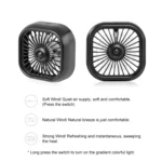 F11 Car USB Colorful Gradient Light Cooling Fan Automotive Interior - Image 2