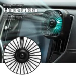 F11 Car USB Colorful Gradient Light Cooling Fan Automotive Interior - Image 3