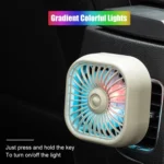 F11 Car USB Colorful Gradient Light Cooling Fan Automotive Interior - Image 4