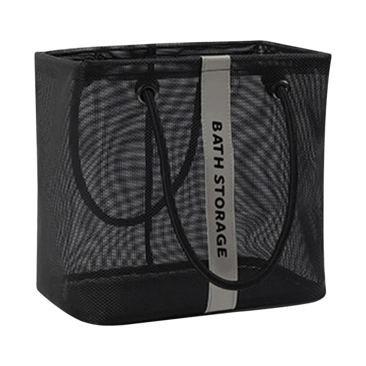 TBD0604698301.webp Mesh Toiletry Bag Basket Drainable Bath Bag Foldable Large Open Tote Bag - Image 1