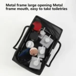 Mesh Toiletry Bag Basket Drainable Bath Bag Foldable Large Open Tote Bag - Image 5