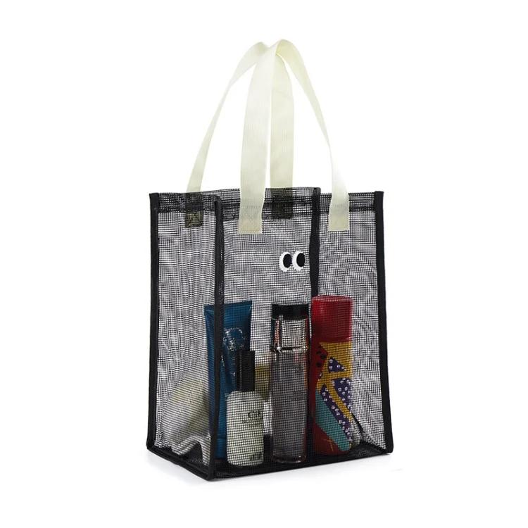TBD0604698601A.webp Mesh Portable Beach Bag with Cute Eyes Swimming Toiletry Storage Packet - Image 1