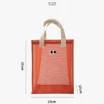 Mesh Portable Beach Bag with Cute Eyes Swimming Toiletry Storage Packet - Image 8