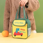 Portable Lunch Bag Bento Box Carrying Case Cute Cartoon Insulated Picnic Bag - Image 5