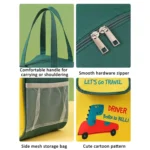 Portable Lunch Bag Bento Box Carrying Case Cute Cartoon Insulated Picnic Bag - Image 7