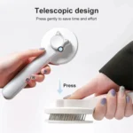 Pet Self-cleaning De-fluffing Needle Comb For Cats Cleaning Grooming Hair Removal Comb - Image 5