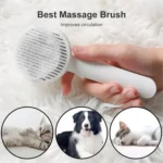 Pet Self-cleaning De-fluffing Needle Comb For Cats Cleaning Grooming Hair Removal Comb - Image 6