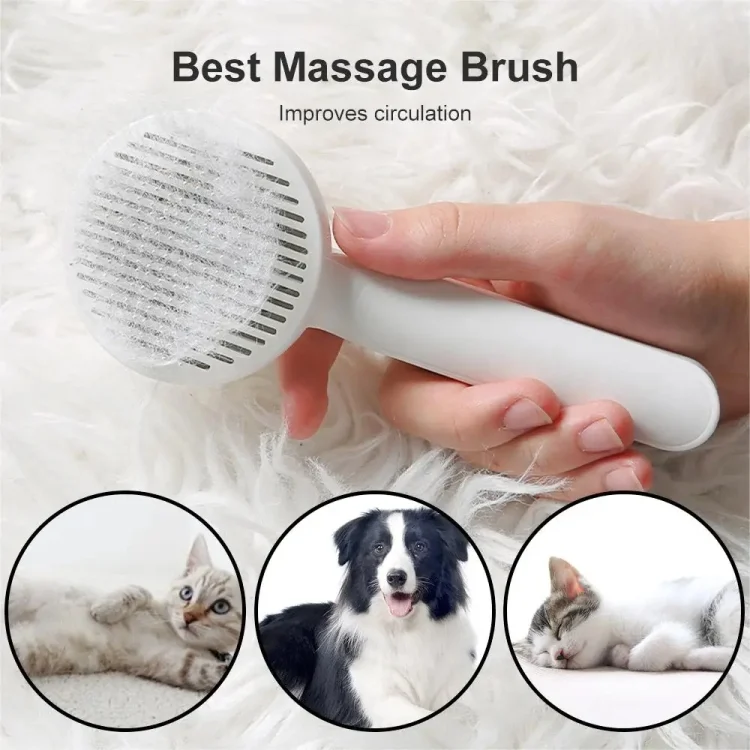 TBD06047007_B5.webp Pet Self-cleaning De-fluffing Needle Comb For Cats Cleaning Grooming Hair Removal Comb - Image 6