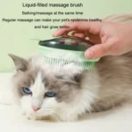 Dog Cleaning Supply Fillable Shower Gel Type Cats Dog Massage Bathing Brush - Image 11