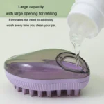 Dog Cleaning Supply Fillable Shower Gel Type Cats Dog Massage Bathing Brush - Image 13