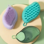 Dog Cleaning Supply Fillable Shower Gel Type Cats Dog Massage Bathing Brush - Image 3