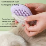 Dog Cleaning Supply Fillable Shower Gel Type Cats Dog Massage Bathing Brush - Image 9