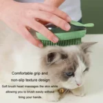 Dog Cleaning Supply Fillable Shower Gel Type Cats Dog Massage Bathing Brush - Image 10