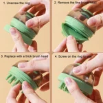 Pet Cleaning Supply Capsule Refillable Shower Gel Type Cats Dogs Bathing Massage Brush - Image 10