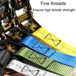 Motorcycle Ratchet Tensioner Cargo Bundling And Luggage Fixing Straps - Image 6
