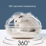 Hamster Bathroom Toilet Dual Purpose Nest Splash-proof Small Animals Golden Bear Bathtub - Image 4