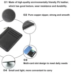 Multi-card Slot Zipper Card Holder Large Capacity Ultra-thin Coin Purse - Image 5