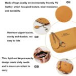 Leisure Ultra-thin Ladies Coin Purse Zippered Mini Wallet - Image 3