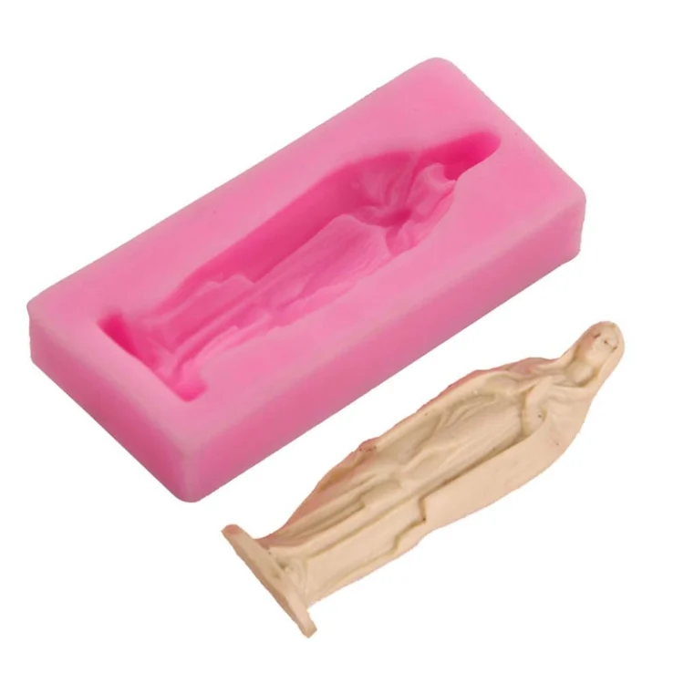 TBD06047041_B1.webp Virgin Mary Fondant Silicone Cake Molds DIY Chocolate Clay Mold Pastry Baking Tool - Image 2