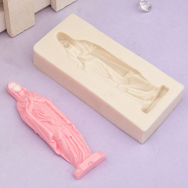 TBD06047041_B3.webp Virgin Mary Fondant Silicone Cake Molds DIY Chocolate Clay Mold Pastry Baking Tool - Image 4