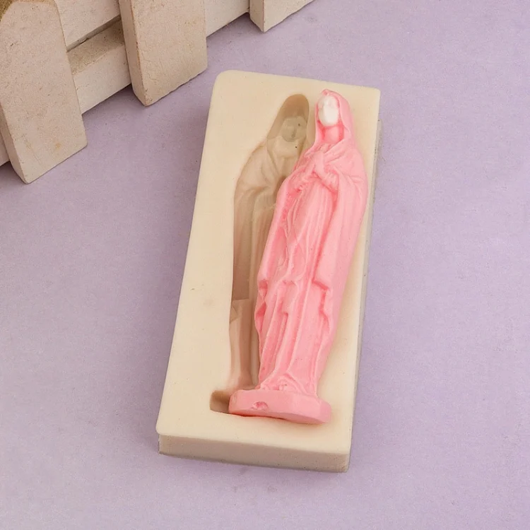 TBD06047041_B4.webp Virgin Mary Fondant Silicone Cake Molds DIY Chocolate Clay Mold Pastry Baking Tool - Image 5