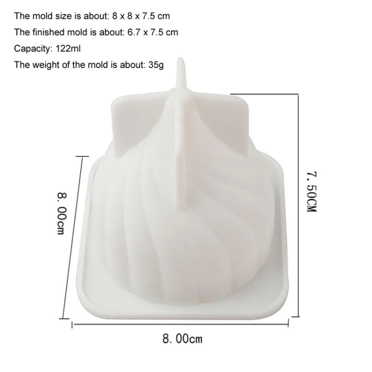 TBD0604704201_1.webp Swirl Mousse Cake Mold Chocolate Baking French Dessert Onion Shape Silicone Mold - Image 7