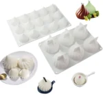 Swirl Mousse Cake Mold Chocolate Baking French Dessert Onion Shape Silicone Mold - Image 2