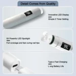 Rechargeable Mini UV Led Lamp for Nails Gel Dry With 360 Degree Rotating Stand - Image 9