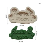 Mother Day Fondant Chocolate Silicone Mold Cake Decoration Baking Love Mother Word Mold - Image 5
