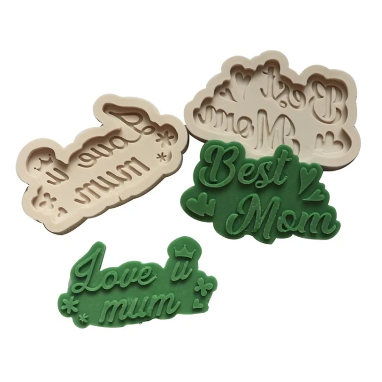 TBD06047061_B2.webp Mother Day Fondant Chocolate Silicone Mold Cake Decoration Baking Love Mother Word Mold - Image 3
