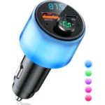 48W PD Fast Charging Car Bluetooth MP3 Player Ambient Light
