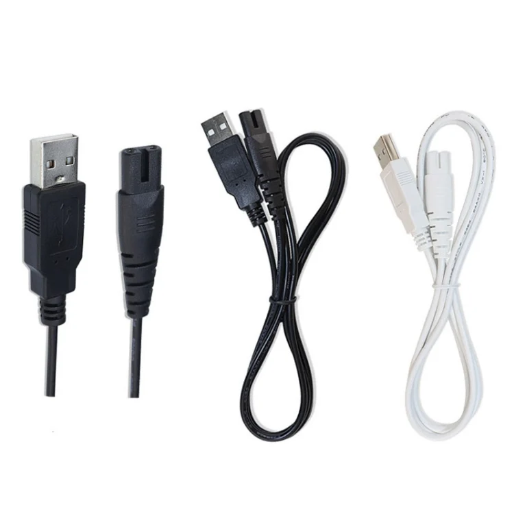 TBD06047076_B1.webp 1.25m For Shaver / Water Refill Device USB TTo 8-Figure Tail Charging Cable Power Cord - Image 2