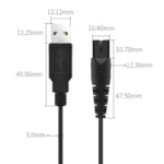 1.25m For Shaver / Water Refill Device USB TTo 8-Figure Tail Charging Cable Power Cord - Image 3