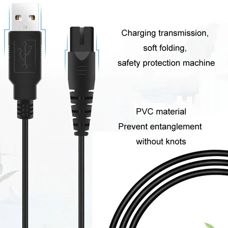 TBD06047076_B5.webp 1.25m For Shaver / Water Refill Device USB TTo 8-Figure Tail Charging Cable Power Cord - Image 6