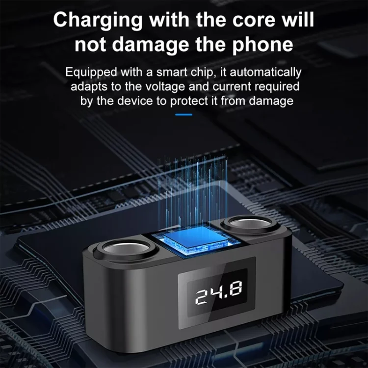 TBD06047083_10.webp One To Four PD+QC Car Cigarette Lighter Multi-Port Mobile Phone Charger - Image 11