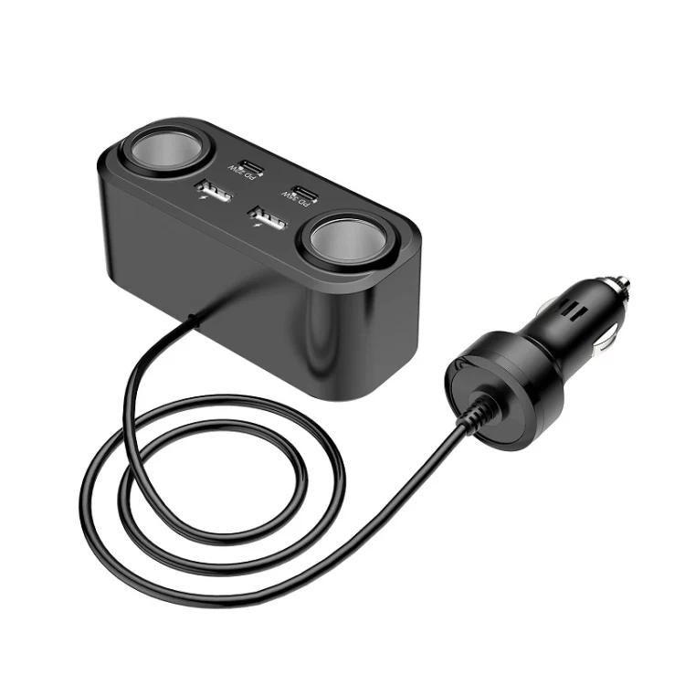 TBD06047083_2.webp One To Four PD+QC Car Cigarette Lighter Multi-Port Mobile Phone Charger - Image 3