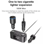 One To Four PD+QC Car Cigarette Lighter Multi-Port Mobile Phone Charger - Image 6