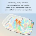 145x80cm Car Front Windshield Sun Protection Laser Sunshade Blinds - Image 3