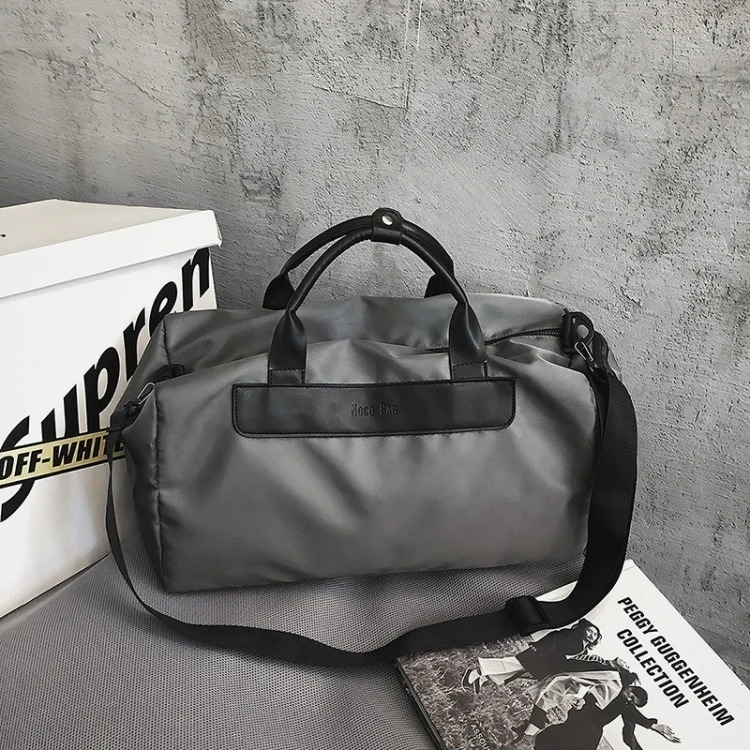 Large Capacity Portable Fitness Sports Handbag Leisure Travel Bag with Shoe Compartment