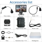 7 Inch Four-Way Monitor With Reverse Detection Digital Radar - Image 11