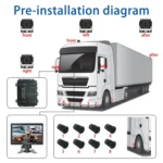 7 Inch Four-Way Monitor With Reverse Detection Digital Radar - Image 12