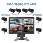 7 Inch Four-Way Monitor With Reverse Detection Digital Radar - Image 7