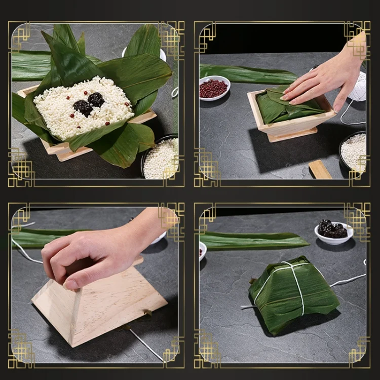 TBD06047132_B8.webp Pack Rice Dumpling Mould Household Handmade Rice Dumpling Tool Wooden Rice Dumpling Model - Image 9