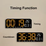 LED Screen Digital Display Desktop Alarm Clock Multifunctional Decoration Wall Clock - Image 5