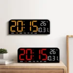 LED Screen Digital Display Desktop Alarm Clock Multifunctional Decoration Wall Clock - Image 9
