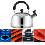 Thickened Stainless Steel Hemispherical Whistle Induction Cooker Gas Stove Kettle - Image 4