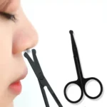 Men Nose Hair Scissor Round Tip Nose Hair Trimmer Manual Trimming Scissor - Image 2